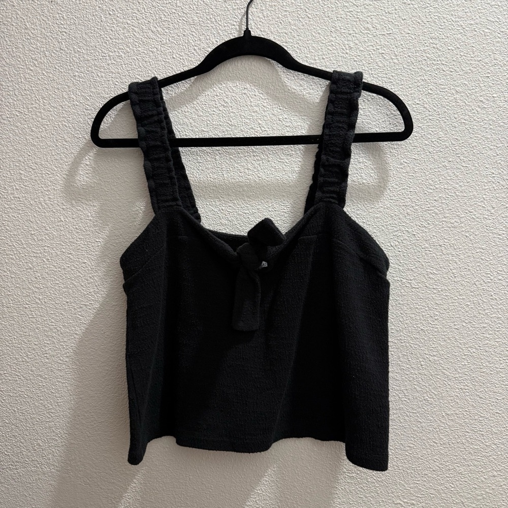 Texture & Thread by Madewell Black Sleeveless Women's Top